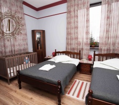 Двухместный стандартный номер с двумя полутораспальными кроватями в Дубровский