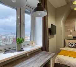 1-комнатные апартаменты эконом в InHome24 (ИнХоум24) на улице Автозаводская 23 строение 120