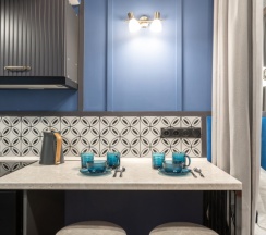 Двухуровневые семейные апартаменты (с 2мя двуспальными кроватями) в Art home 1/56