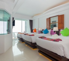 Трёхместный номер Deluxe с балконом в The samui beach resort