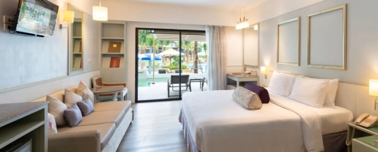Двухместный номер с доступом в бассейн двуспальная кровать в Katathani Phuket Beach Resort
