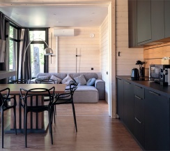 VIP Коттедж Семейный с 1 спальней и купелью в Black Village Family