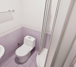 Номер комфорт с 1 односпальной и 1 двуспальной кроватью в Валенсия