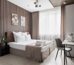 Апартаменты Wood в Hotel design style