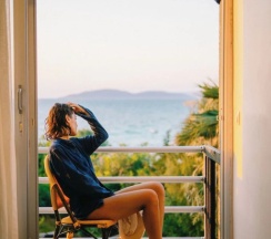 Одноместный номер Standard с красивым видом из окна в Rooms Smart Luxury Hotel & Beach