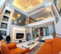 Двухместный люкс Deluxe с 2 комнатами (двуспальная кровать) в Louidon Mega Duplex Apartment - Beijing Rd