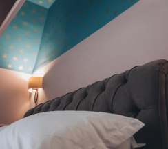 Двухместный люкс двуспальная кровать в Gregorini Bingham Art Luxury Suites
