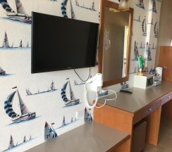 Двухместный номер с видом на бассейн двуспальная кровать в Kaibae Beach Resort