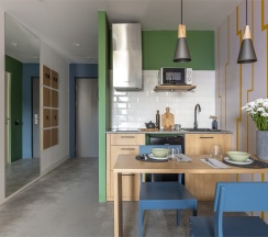 Студия с одной большой кроватью в Apartments&Hotel Trend