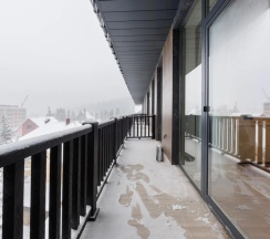 Люкс с 2 комнатами с балконом и с видом на горы в Dombay winter hall