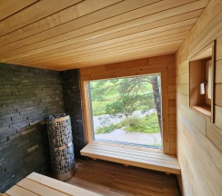 Дом с сауной и панорамным видом в Вдохни Алтай