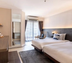 Четырёхместный номер семейный с балконом в Heeton Concept Hotel Pattaya by Compass Hospitality