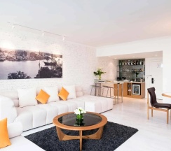 Двухместный люкс Corner двуспальная кровать в Pullman Bangkok Hotel G