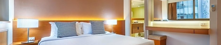 Одноместные апартаменты Premier с 2 комнатами 2 отдельные кровати в Bandara Silom Suites