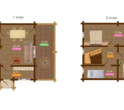 Коттедж с 3 комнатами в Громово парк