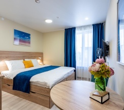 1-комнатные апартаменты студия ул. Матроса Железняка, 2 в Merino home (Мерино хоум) улице Матроса Железняка 2