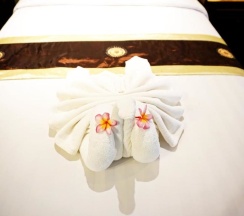 Двухместный номер Deluxe с видом на море двуспальная кровать в Lamai Inn 99 Bungalows