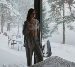 Stockholm с сауной и очагом в Eder Vuoksa