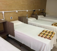 Кровать в общем номере в Pousada El Shaddai