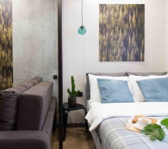 1-комнатные апартаменты студия Хрустальный Лес в Rasko Home