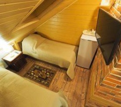 Номер эконом с 2 односпальными кроватями (мансарда) в Дилижанс