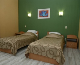 Двухместный стандарт с двумя раздельными односпальными кроватями в Пятый угол