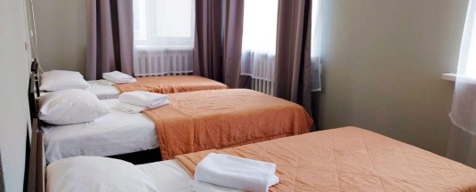 Номер стандарт улучшенный с 3 односпальными кроватями в Smart Hotel KDO Воронеж