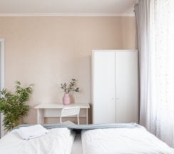 Номер Economy с видом на город 2 отдельные кровати в Гостевой дом Easy Coliving Nordy Homes