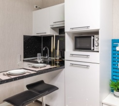 Улучшенная студия с 2-ух спальной или двумя 1-ми кроватями в Pulkovo Apart