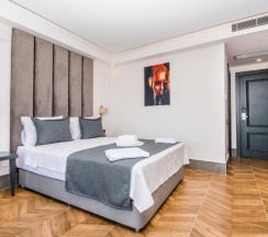 Двухместный номер Deluxe с видом на море двуспальная кровать в Kas Pier Hotel