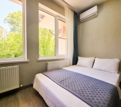 Апартаменты студия с 1 двуспальной кроватью кв. 25 в Deluxe apartments