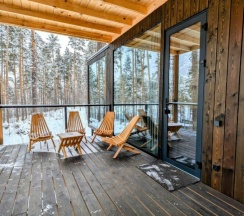 Большой зеркальный куб №38 для 2-4 гостей в Август