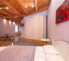 Двухместная студия (Корпус 1) двуспальная кровать в Ателика Улиткино