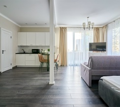 Люкс с террасой и видом на город и море в IL Punto