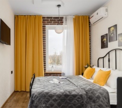 Orange - 2х местные апартаменты-студия у Ботанического сада (2 этаж) в Smart Lofts Moscow