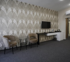 Люкс (1 двухспальная + 1 односпальная кровать) в Sleepers hotel avia dme