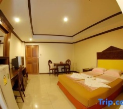 Двухместный люкс с видом на город двуспальная кровать в Golden Villa