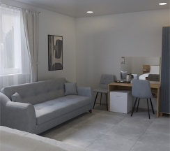 Номер люкс с одной двухместной кроватью в Holiday House