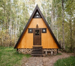 Коттедж c 1 комнатой с красивым видом из окна в Deep Lake House