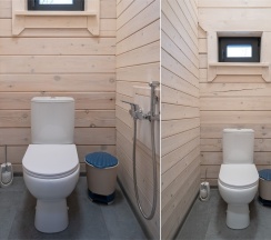 Дом из бруса с камином и баней из осины 4+2 в Snhaus