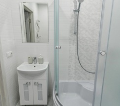 Студия Comfort с балконом и с красивым видом из окна в Апартаменты Esenin Sky Studio