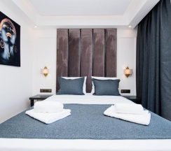 Двухместный номер Deluxe с видом на море двуспальная кровать в Kas Pier Hotel