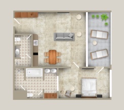 Premium Room with balcony в Funf Luxury Resort&SPA Anapa Miracleon