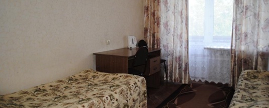 Однокомнатный номер с 2 односпальными кроватями 2 категории в Гостиница