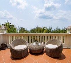Двухместный номер Deluxe с видом на сад двуспальная кровать в Cassia Cottage Resort and Spa