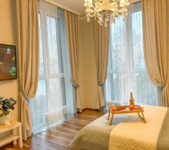 Апартаменты улучшенные Sunny Svetlogorsk 26 с видом на море с одной спальней в Sunny Svetlogorsk (Санни Светлогорск) на улице Верещагина