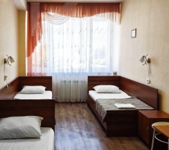 Номер эконом с 3 односпальными кроватями в Smart Hotel KDO Миасс