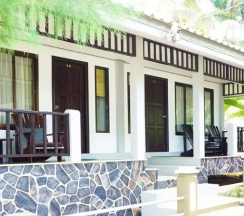 Двухместный номер Deluxe с видом на море двуспальная кровать в Lamai Inn 99 Bungalows