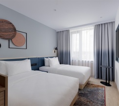 Стандартный номер с двумя кроватями Комфорт 120*200 в Hampton by Hilton