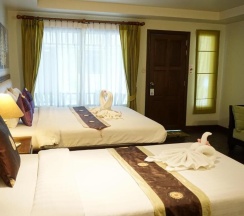 Двухместный номер Deluxe с видом на море двуспальная кровать в Lamai Inn 99 Bungalows